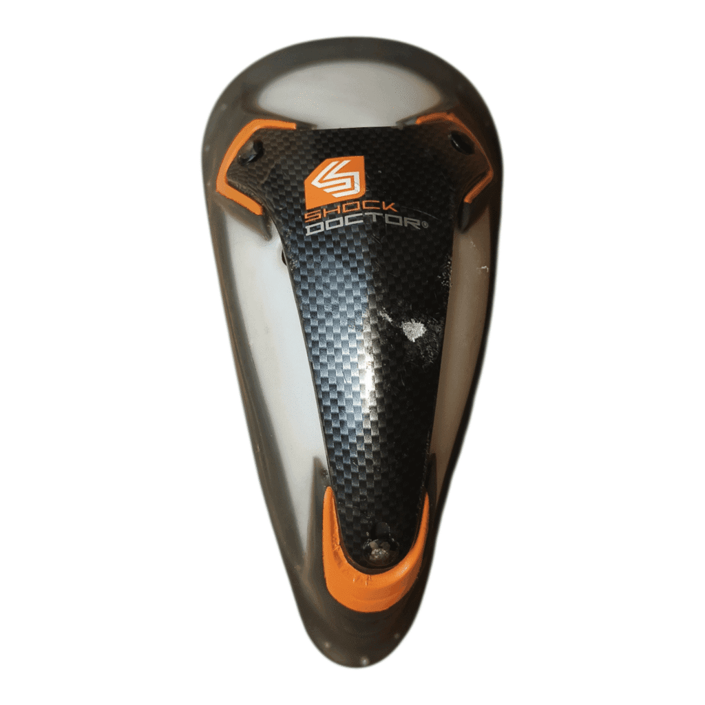 Shock Doctor Ultra Carbon Flex Cup black orange athletic groin protector Used Acceptable condition