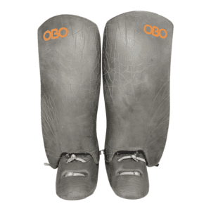 OBO Cloud legguards and ROBO kickers Large field hockey goalkeeper set in black and orange