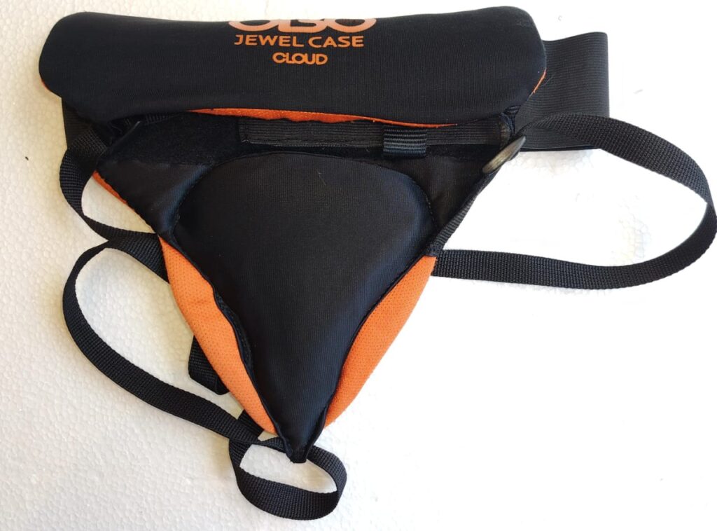 OBO Cloud 9 Ladies Groin Protector Field Hockey Goalkeeper Guard Black/Orange - GPOCF#06