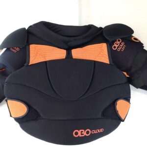 OBO Cloud 9 Body Armour Large black orange field hockey goalkeeper chest and arm protection