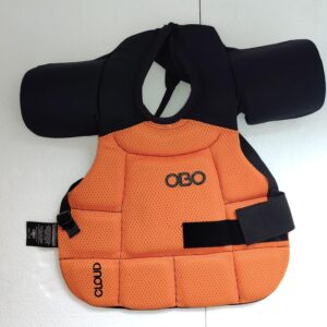 OBO Cloud 9 Field Hockey Goalkeeper Chest Protector Small orange black body armour