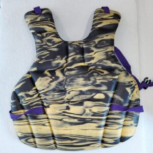 OBO Yahoo Field Hockey Goalkeeper Chest Protector Large black beige with purple straps
