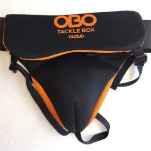 OBO Cloud 9 Male Groin Protector Medium black orange field hockey goalkeeper protection