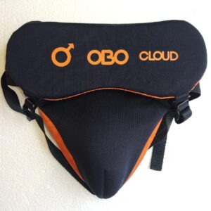 OBO Cloud 9 Male Groin Protector Medium black orange field hockey goalkeeper protection