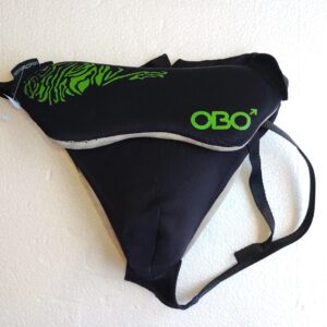 OBO ROBO Female Pelvic Guard black green field hockey goalkeeper groin protector