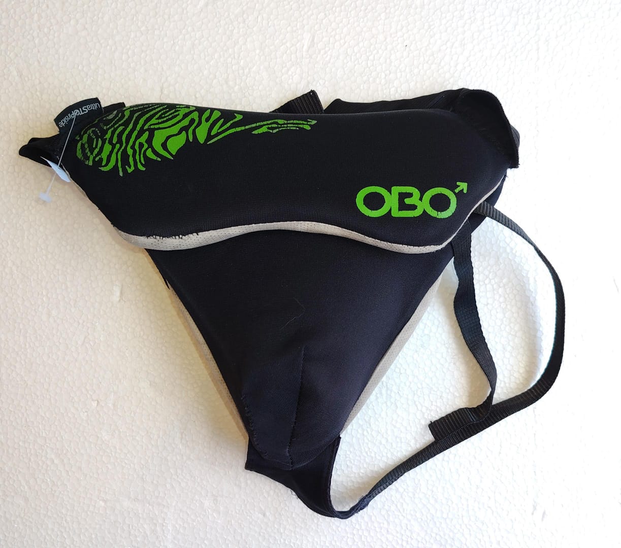 OBO ROBO Female Pelvic Guard black green field hockey goalkeeper groin protector