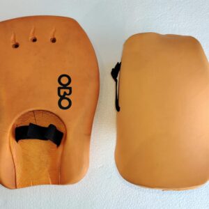 OBO OGO Junior Hand Protectors Medium orange field hockey goalkeeper gloves