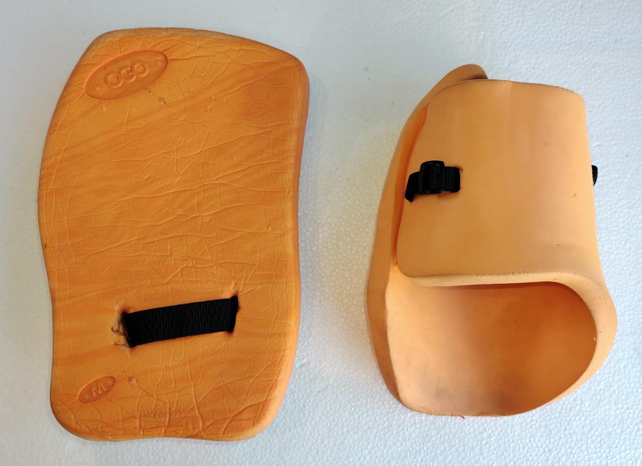 OBO OGO Junior Hand Protectors Medium Orange Field Hockey Goalkeeper Gloves - Image 2