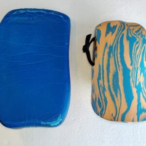OBO OGO Junior Field Hockey Goalkeeper Gloves Medium blue orange hand protectors