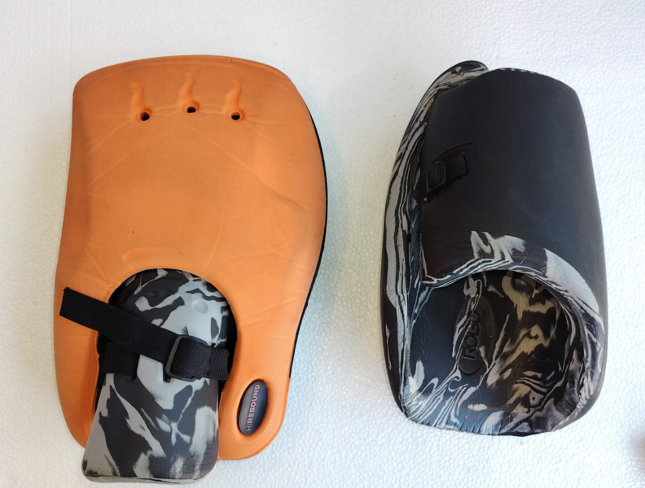 OBO ROBO Field Hockey Goalkeeper Gloves Large black white hand protectors
