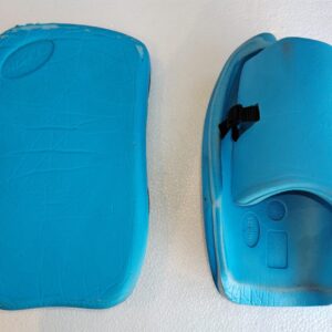 OBO Yahoo Field Hockey Goalkeeper Gloves blue Used Good hand protectors