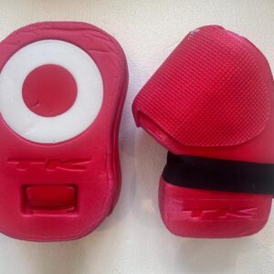 TK One Senior Field Hockey Goalkeeper Gloves red white left blocker and right hand protector