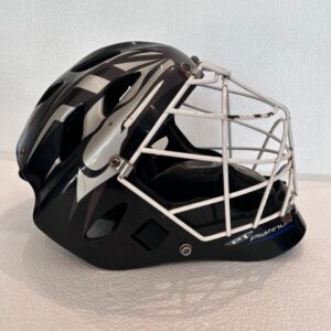 TK P1 Platinum Field Hockey Goalkeeper Helmet Large black white with metal face cage