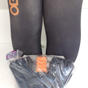 OBO Cloud 9 Pads & Kickers Large black orange field hockey goalkeeper set