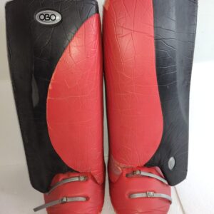 OBO ROBO Hi-Rebound Pads and Kickers Large black red used field hockey goalkeeper set