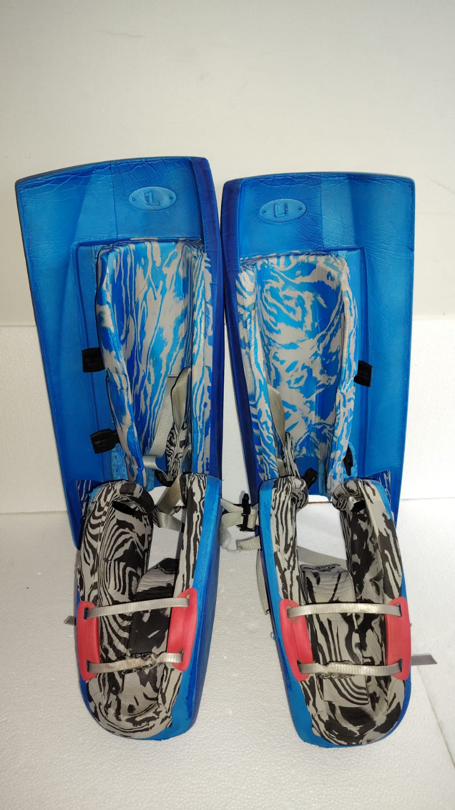 OBO ROBO Plus Pads and Kickers Large blue field hockey goalkeeper set
