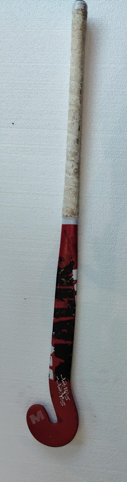 Malik Super Saver Field Hockey Stick 36.5 inch red black white composite hockey stick